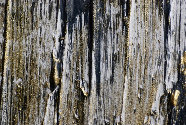 Obraz acrylic texture canvas paint color gold rust glitter green bright artwork drawing carnival
