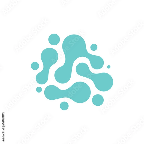 Fototapeta probiotics flat icon, vector illustration