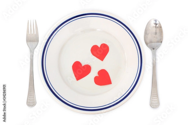Fototapeta Romantic diner set