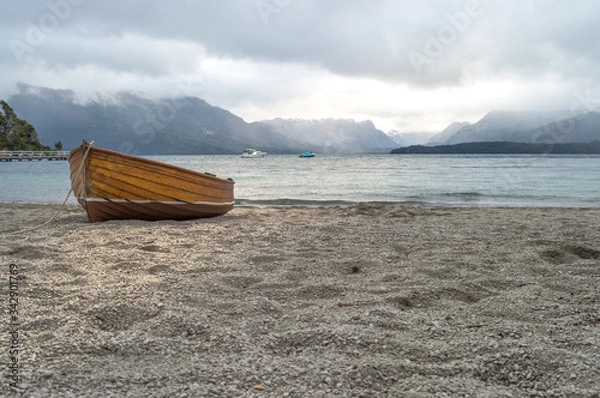 Obraz canoa amarrada