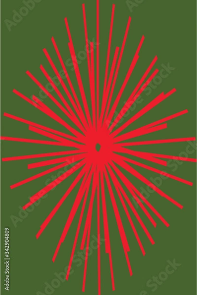 Obraz Flower vector background. Plant texture.Decorative print.