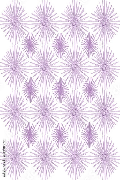 Obraz Flower vector background. Plant texture.Decorative print.
