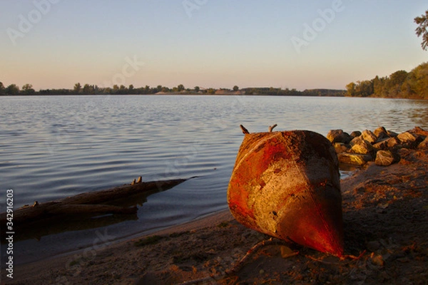 Obraz eine Boje am Strand
