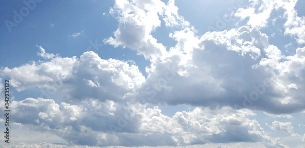 Fototapeta blue sky with clouds