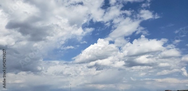 Fototapeta blue sky with clouds