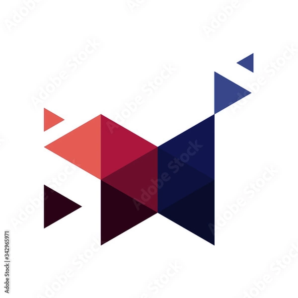 Obraz abstract geometric shapes