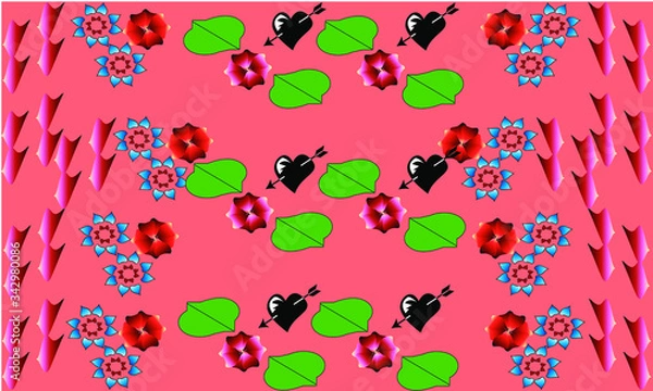 Obraz seamless pattern with hearts