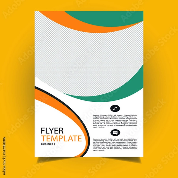 Obraz Annual Flyer Template Design