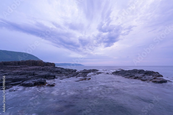 Obraz 北海道千畳岩でみる朝の景色