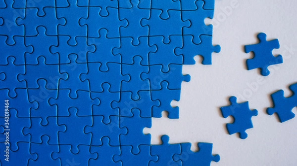 Obraz blue puzzles, textures and background