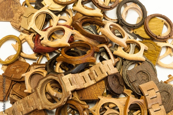 Obraz Wooden watches components