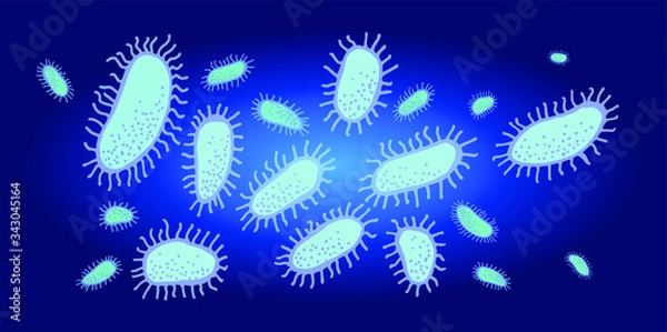 Obraz vector virus bacteria disease microscope