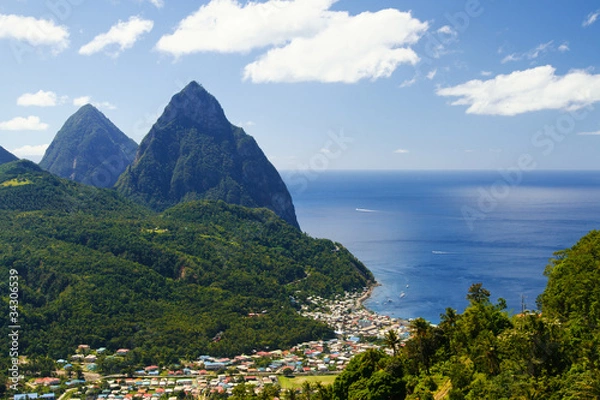 Obraz The Pitons