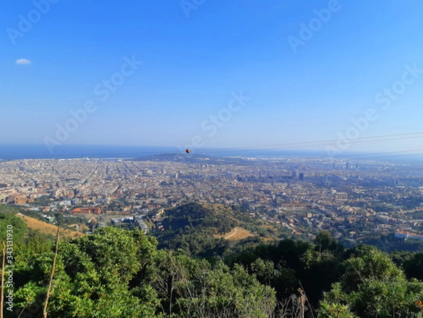 Obraz city view from the hill