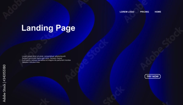 Fototapeta Creative geometric background. Trendy gradient shapes composition. Eps10 vector.