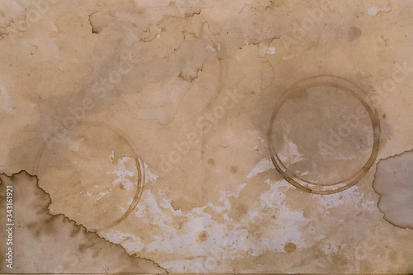 Obraz Coffee stains on paper