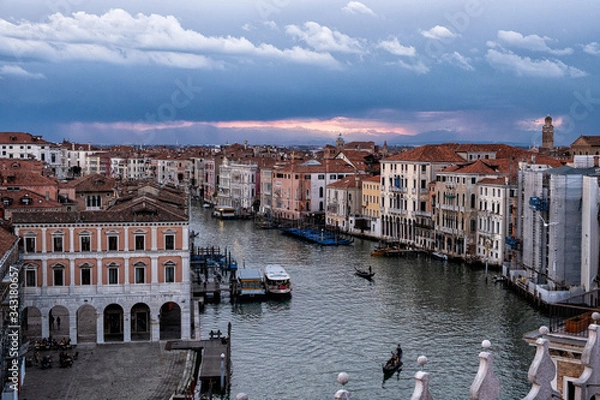 Fototapeta Canal grande di Venezia visto dall'alto