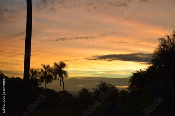 Fototapeta sunset at the beach