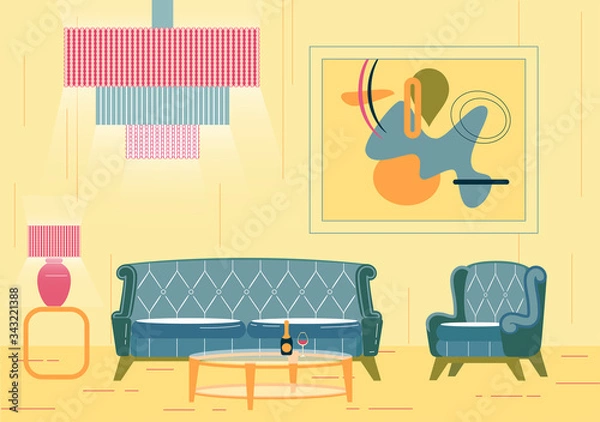 Obraz Comfortable Lounge Area for Rest Between Game.