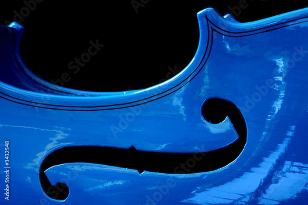 Fototapeta Blue violin