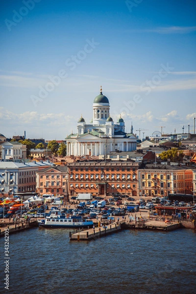 Obraz Summer panorama of Helsinki, Finland