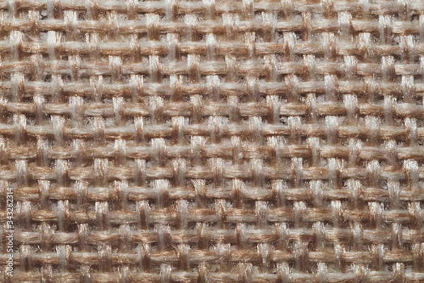 Fototapeta Woven texture. fabric fibers. textile material close up