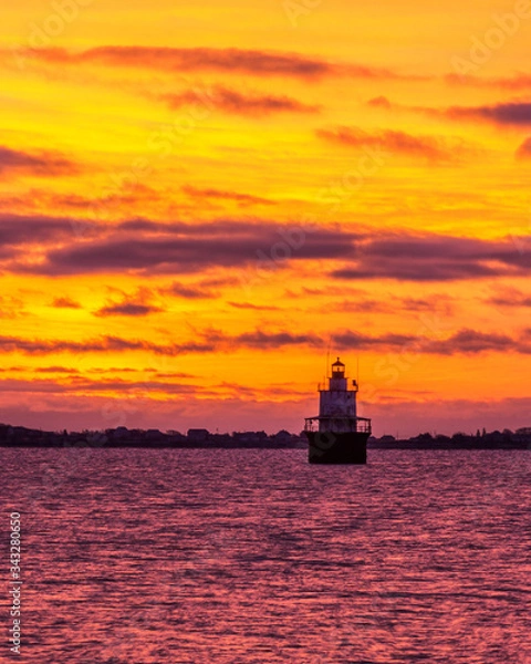 Obraz lighthouse at sunrise