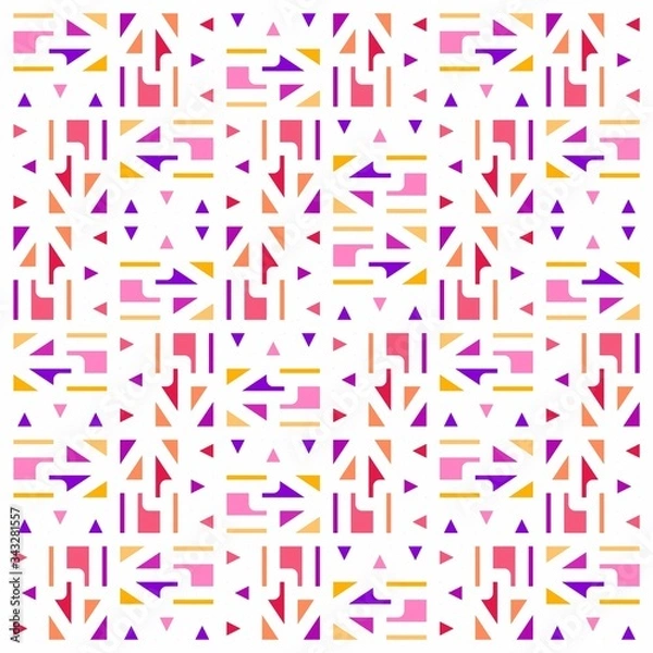 Fototapeta Beautiful of Colorful Arrow, Reapeated, Abstract, Illustrator Pattern Wallpaper. Image for Printing on Paper, Wallpaper 