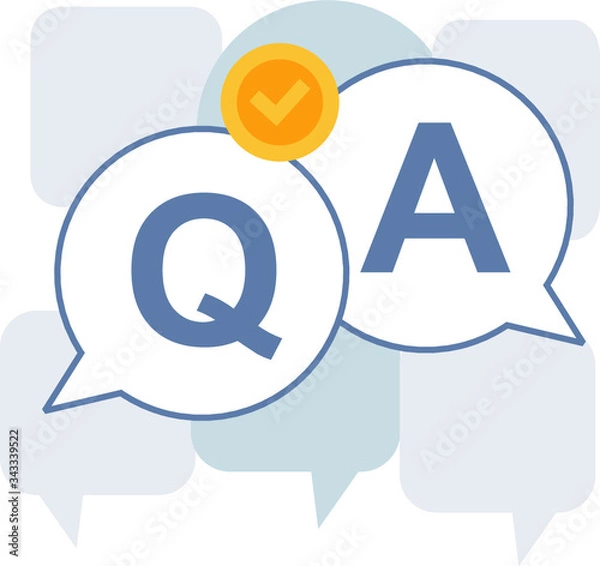 Obraz Questin & Answer Bubble Chat