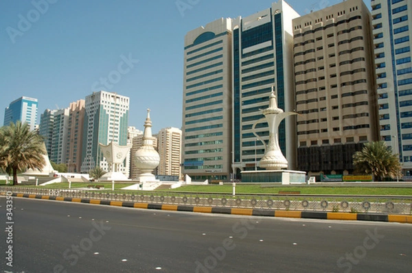 Obraz abu dhabi main street