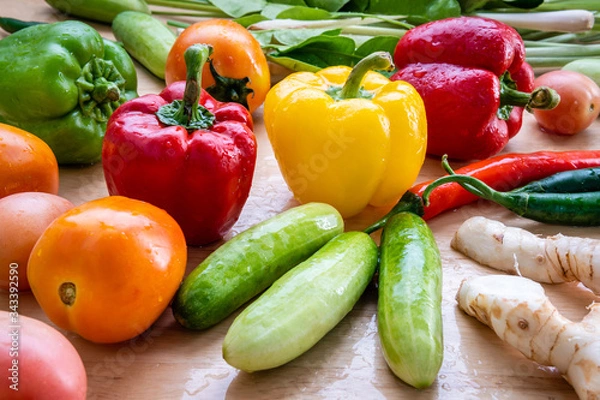 Obraz colorful fresh vegetables