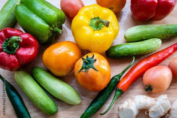 Obraz colorful fresh vegetables