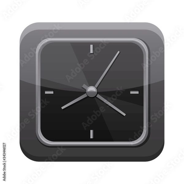 Fototapeta watch app button menu isolated icon