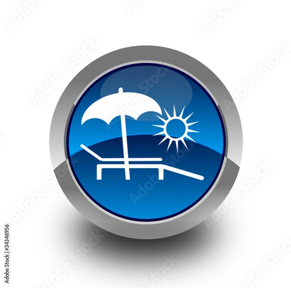 Obraz Summer glossy icon