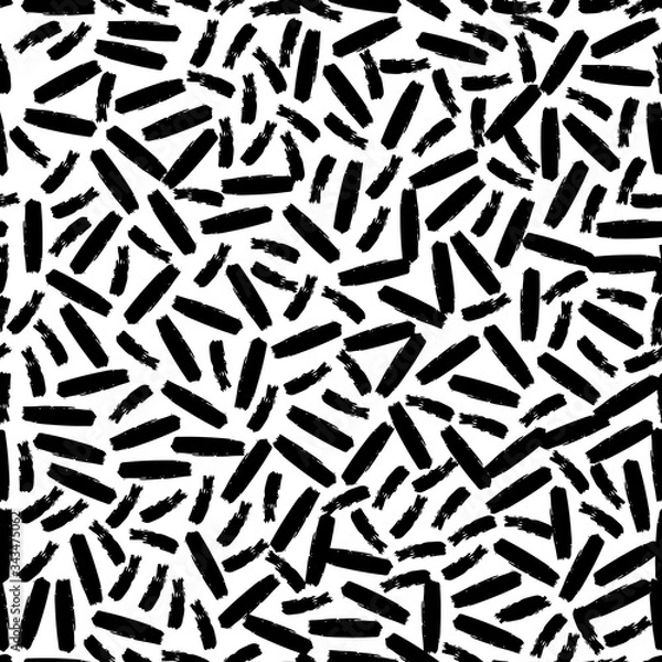 Fototapeta Seamless Pattern with hand drawn scribble smears