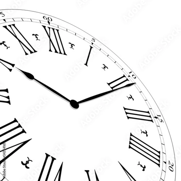 Obraz zegar stary ukośny 7