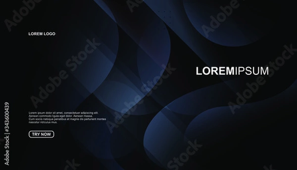 Fototapeta Creative geometric background. Trendy gradient shapes composition. Eps10 vector.
