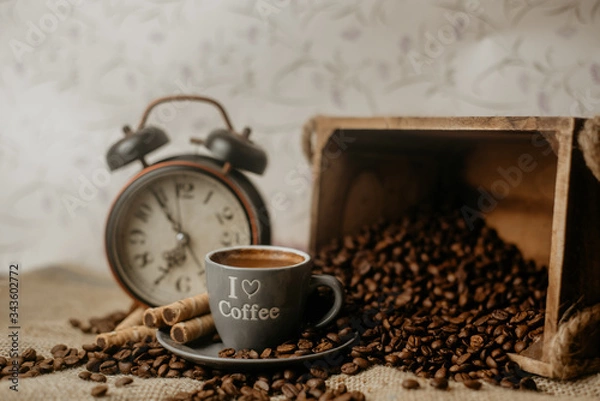 Fototapeta Black coffee