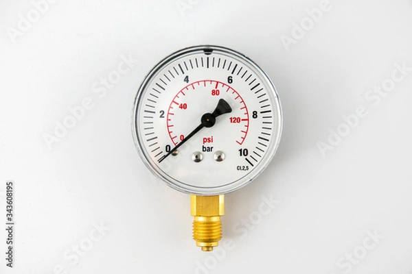 Obraz mechanical installation air pressure manometer