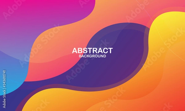Obraz Colorful geometric background. Dynamic shapes composition. Eps10 vector