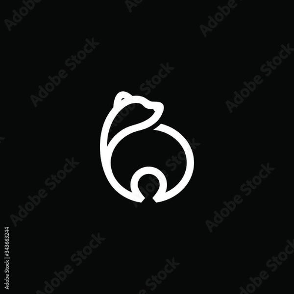 Obraz panda logo design  inspiration 