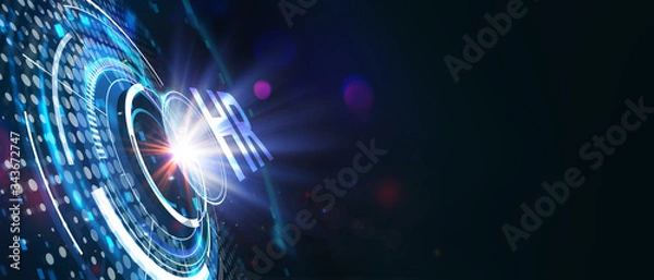 Fototapeta Business, Technology, Internet and network concept. Human Resources HR management concept.