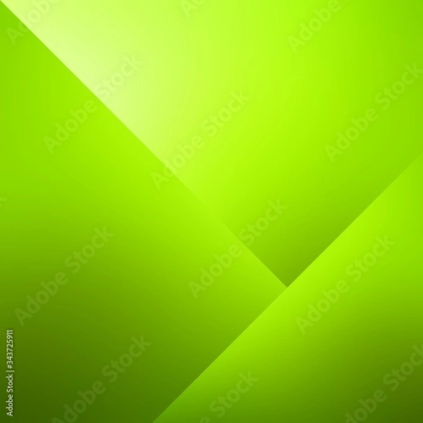 Obraz Green overlap plain background. Simple abstract geometric pattern. Close up layout illustration.