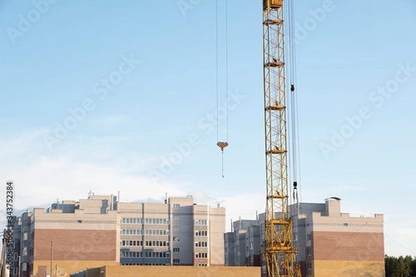 Obraz construction crane, in clear weather
