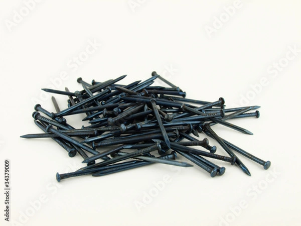 Fototapeta Heap of concrete nails