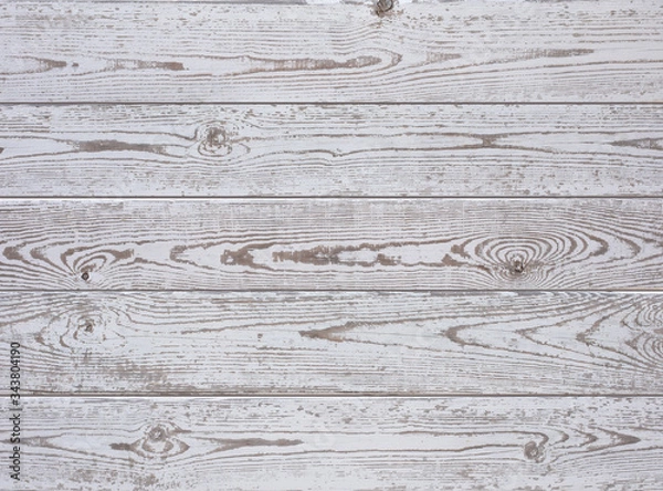 Fototapeta White wood texture background. Top view surface of the table to shoot flat lay.