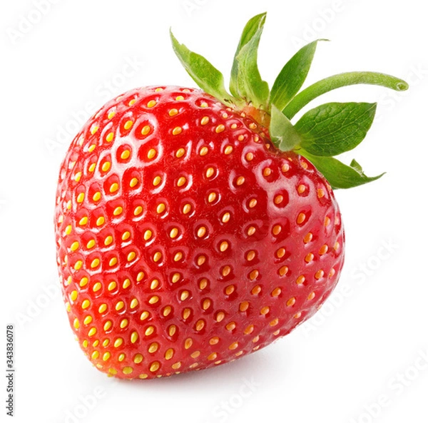 Obraz Strawberry isolated on white. Package design element