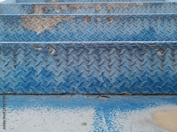 Obraz Painted steel surface and peeling iron surface