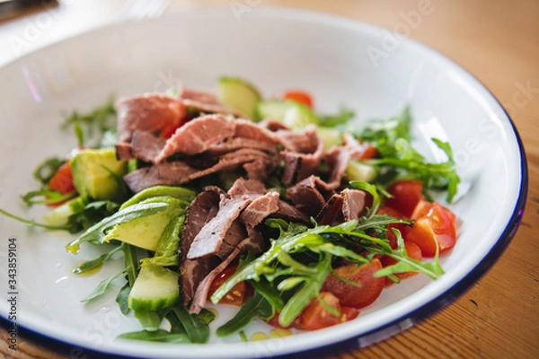 Obraz Healthy Beef Salad