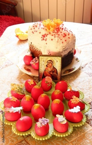 Obraz пасхальные угощения